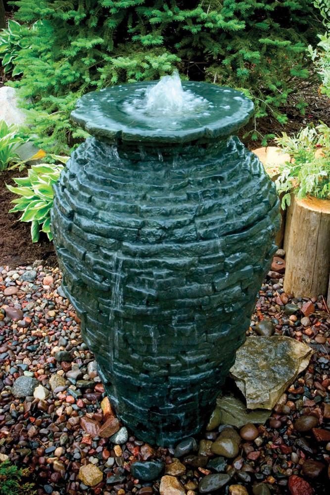 Aquascape Fountains & Pond Decor Small Aquascape Stacked Slate Urn - Small & Medium